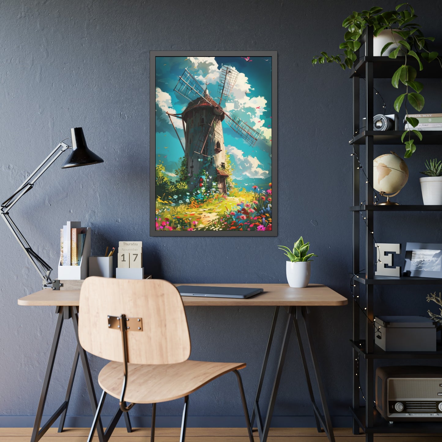 Rustic Windmill (Framed Paper Posters)