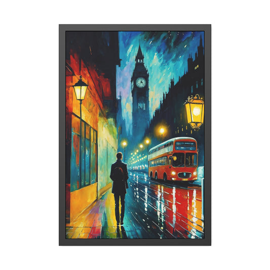 London Twilight Stroll (Framed Paper Posters)