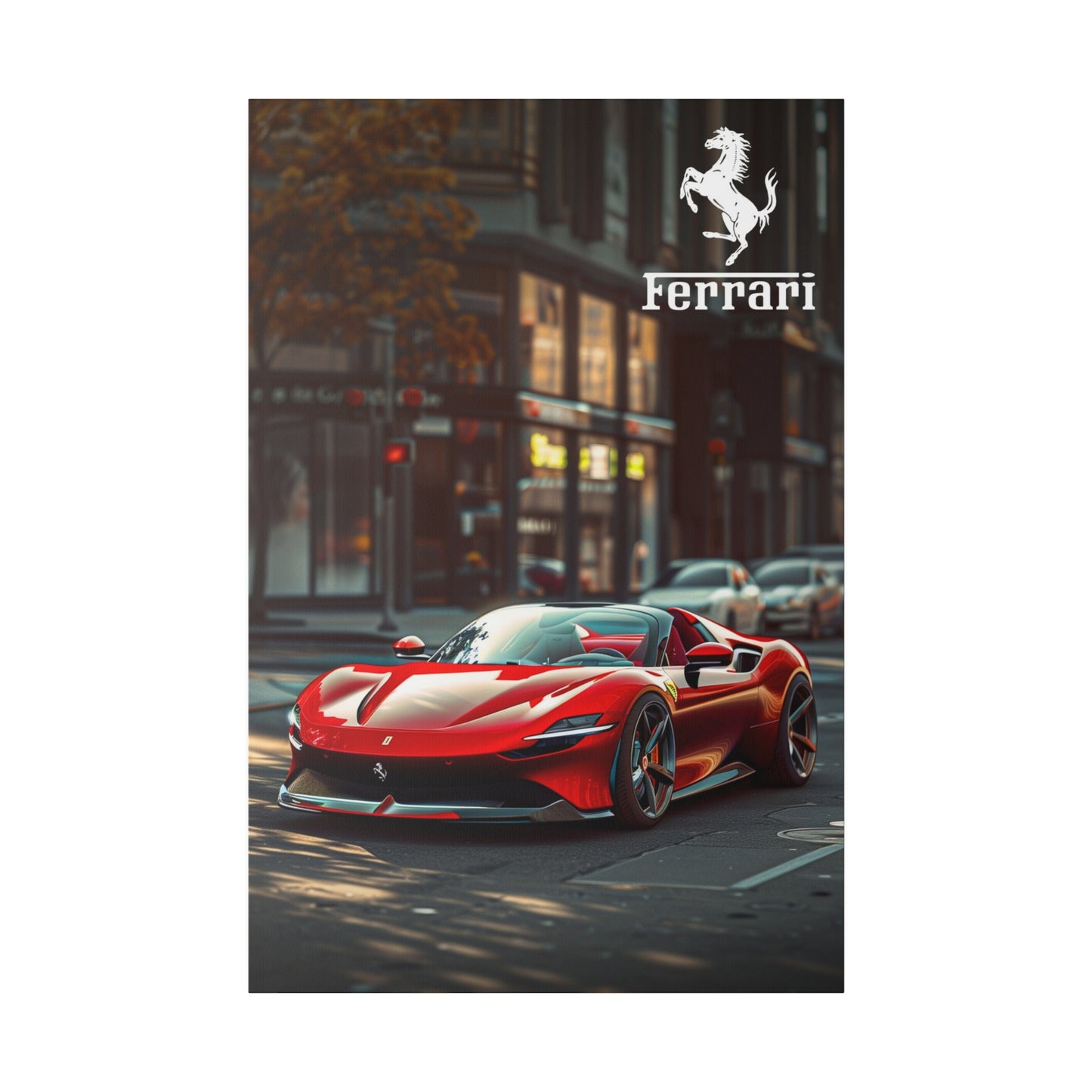 Fast Ferrari (Matte Canvas, Stretched)