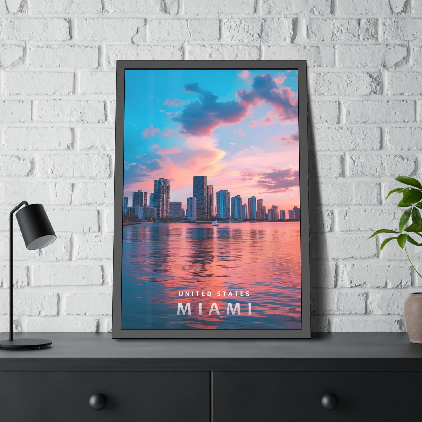 United States Miami (Framed Paper Posters)