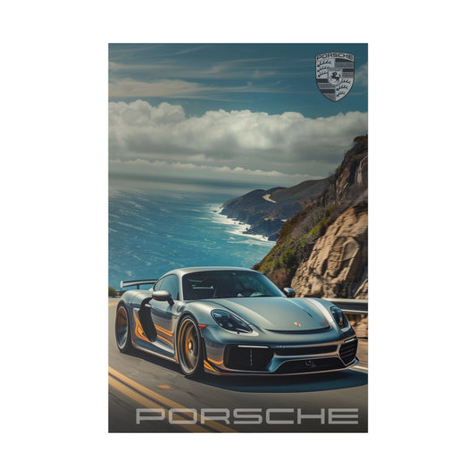 Porsche Coastal Elegance (Matte Canvas, Stretched)