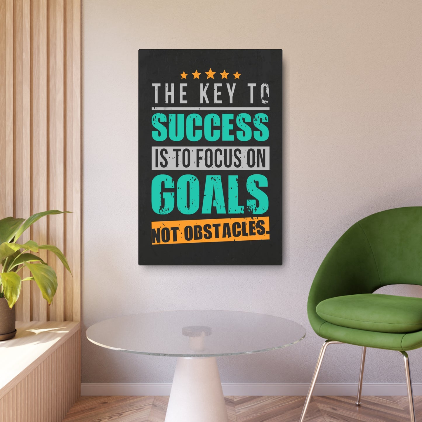 The Key To Success (Metal Art Sign)