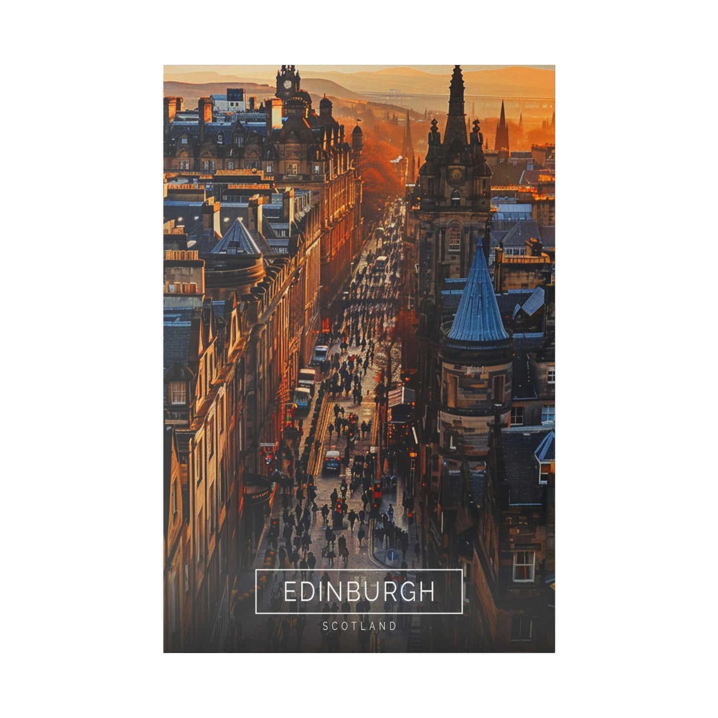 Edinburgh's Royal Mile (Matte Canvas, Stretched)