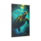 Underwater Sea Turtle (Matte Canvas, Stretched)