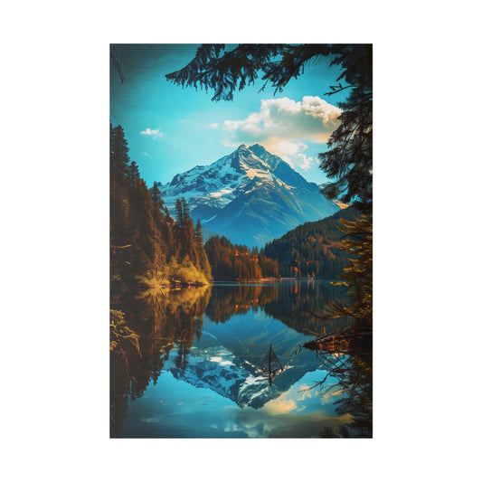 Mountain Reflection (Matte Canvas, Stretched)