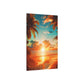 Tropical Sunset Bliss (Metal Art Sign)