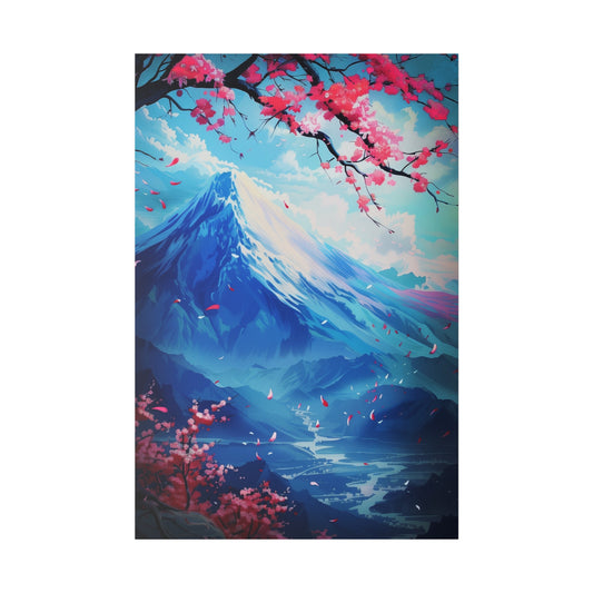 Cherry Blossom Landscape (Matte Canvas, Stretched)