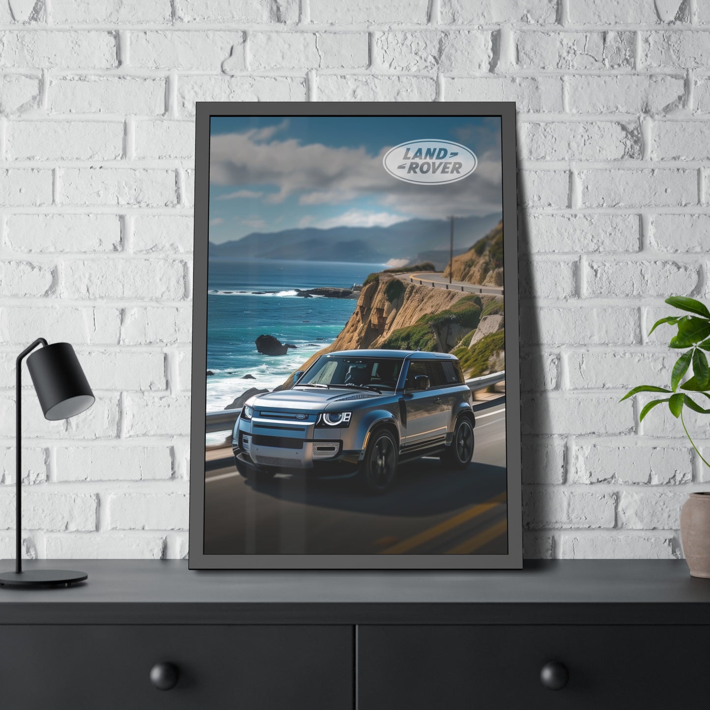 Land Rover Seaside Escape (Framed Paper Posters)