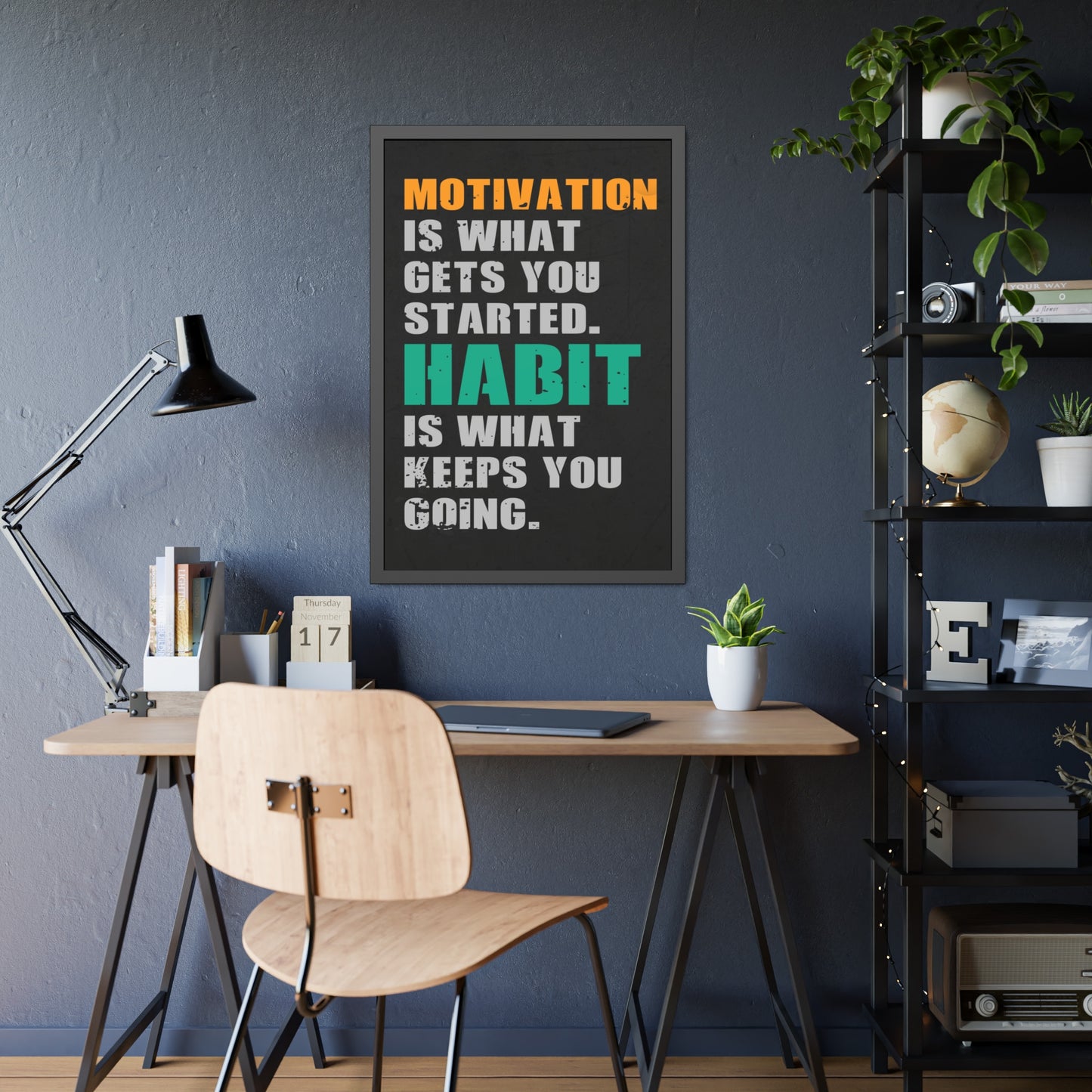 Motivation and Habit (Framed Paper Posters)