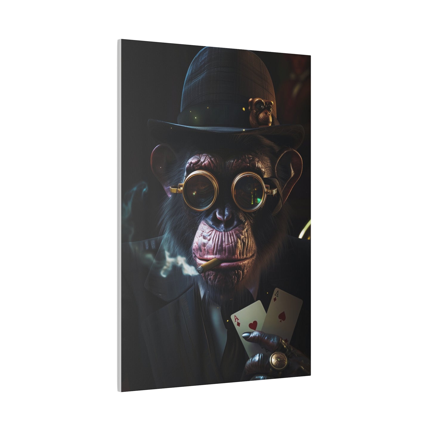 Dapper Chimp (Matte Canvas, Stretched)