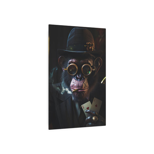 Dapper Chimp (Metal Art Sign)