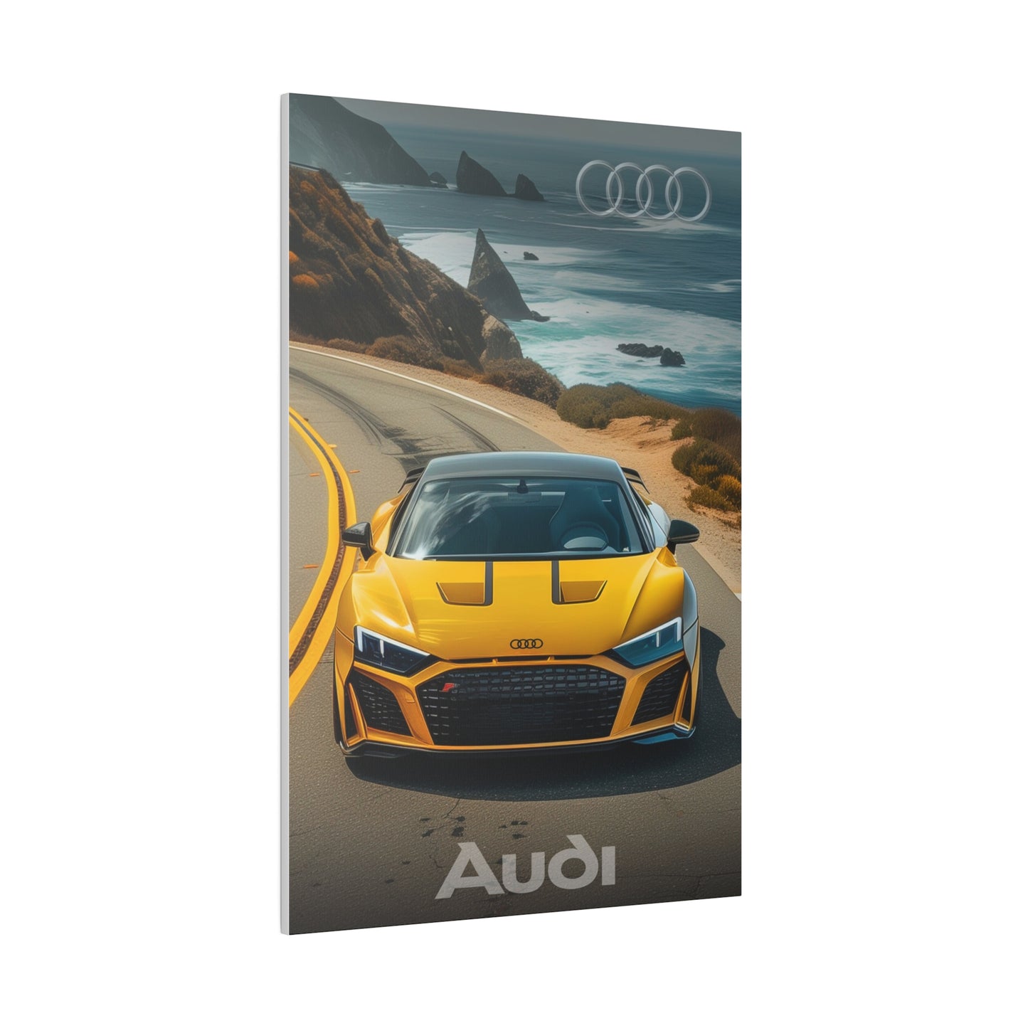 Yellow Gold Audi (Matte Canvas, Stretched)