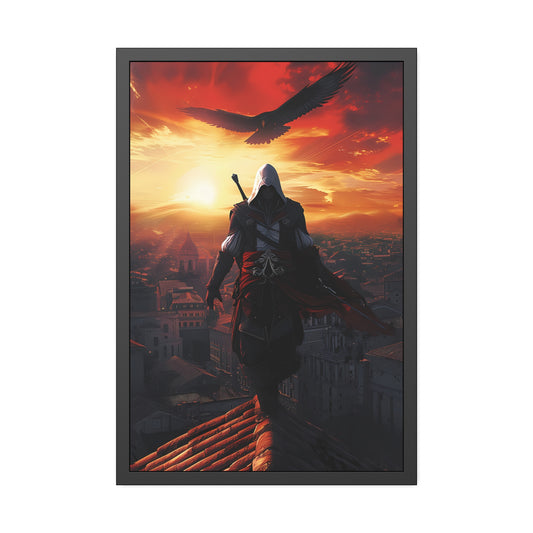 Crimson Dusk Vanguard (Framed Paper Posters)