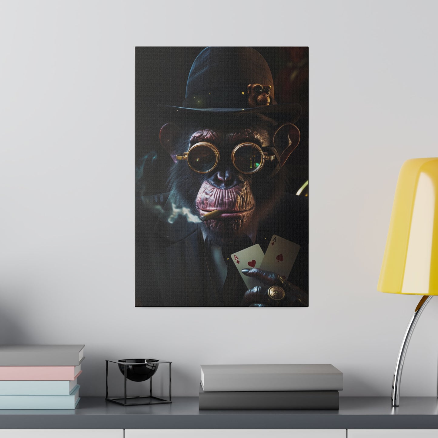 Dapper Chimp (Matte Canvas, Stretched)