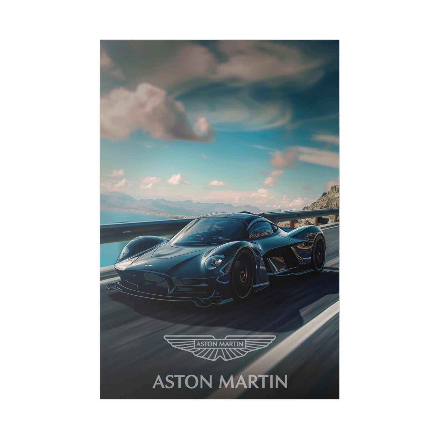 Urban Elegance: Aston Martin in the City (Matte Canvas, Stretched)