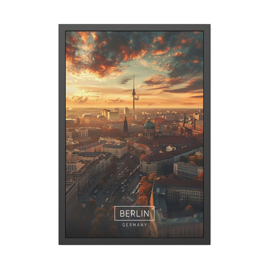 Berlin Skyline (Framed Paper Posters)