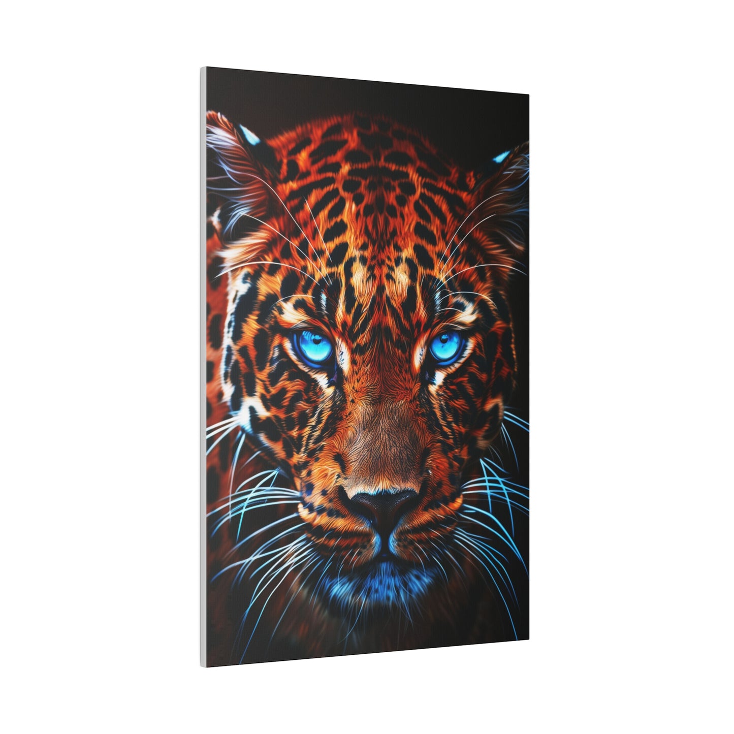 Blue-Eyed Leopard (Matte Canvas, Stretched)