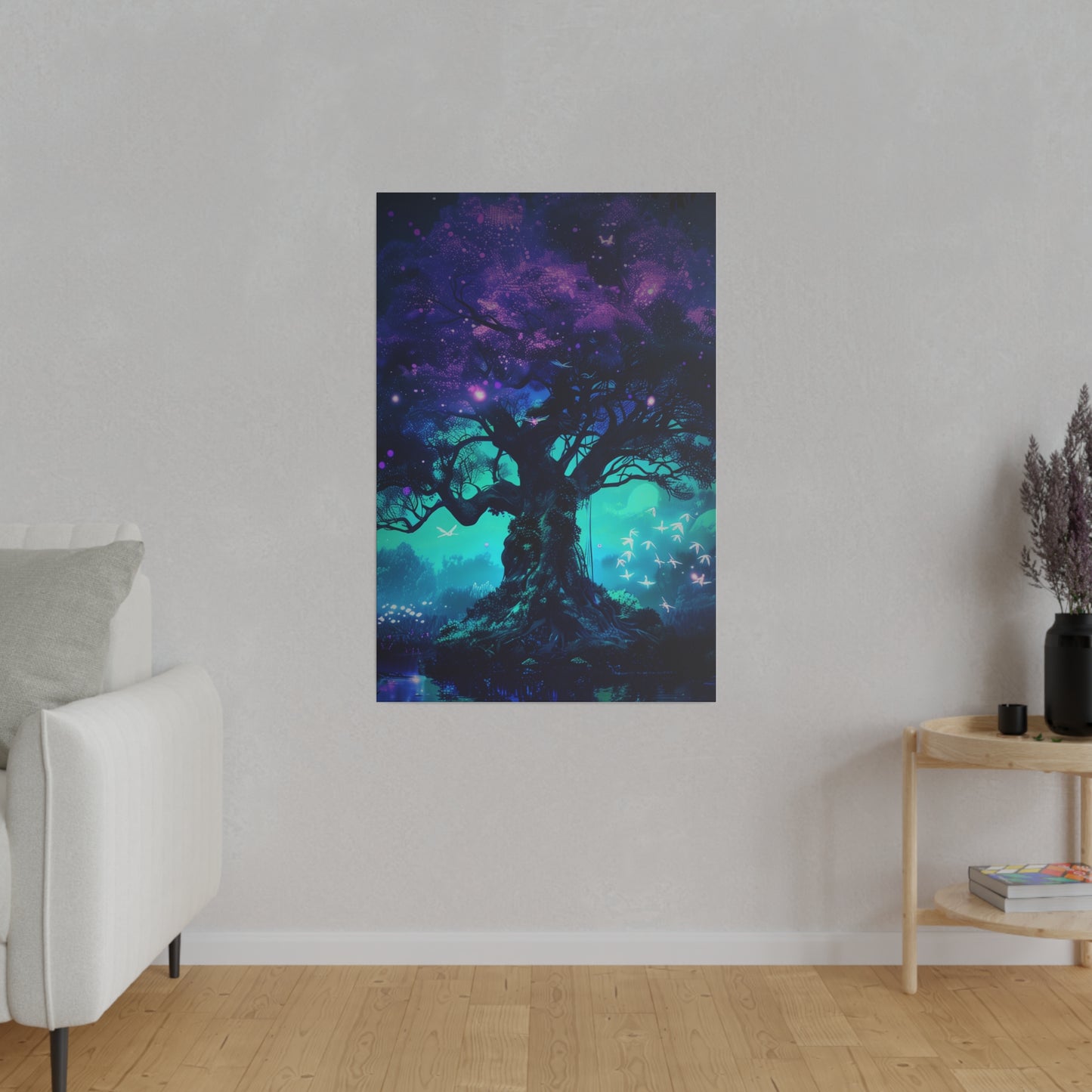 Enchanted Cosmic Tree (Matte Canvas, Stretched)