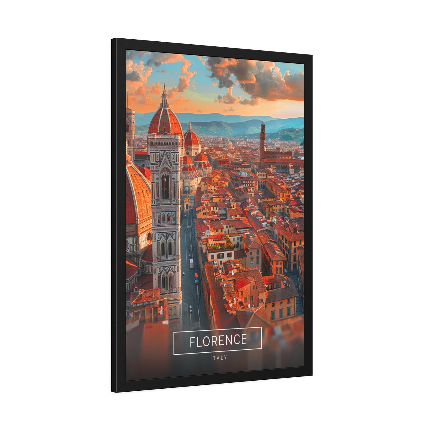 Sunset in Florence (Framed Paper Posters)