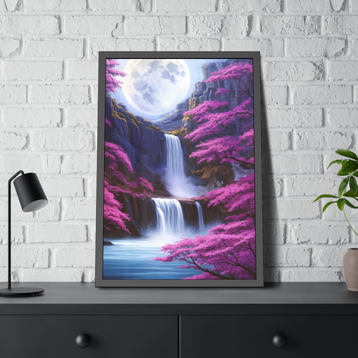 Lunar Falls Sakura Dream (Framed Paper Posters)