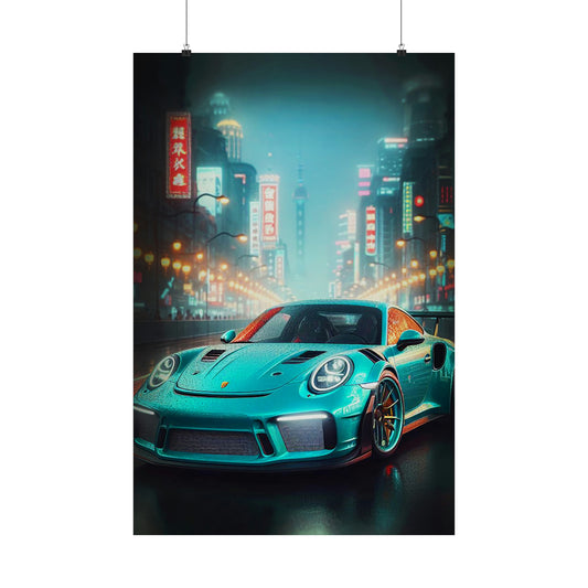 Neon Metropolis & Machine (Matte Vertical Posters)