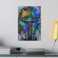 Galactic Warrior Graffiti (Matte Canvas, Stretched)