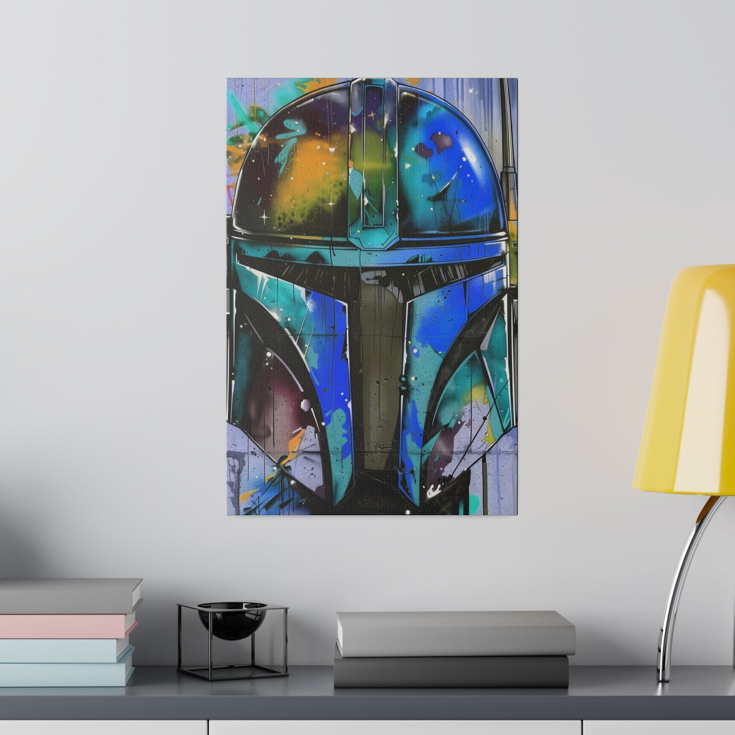 Galactic Warrior Graffiti (Matte Canvas, Stretched)