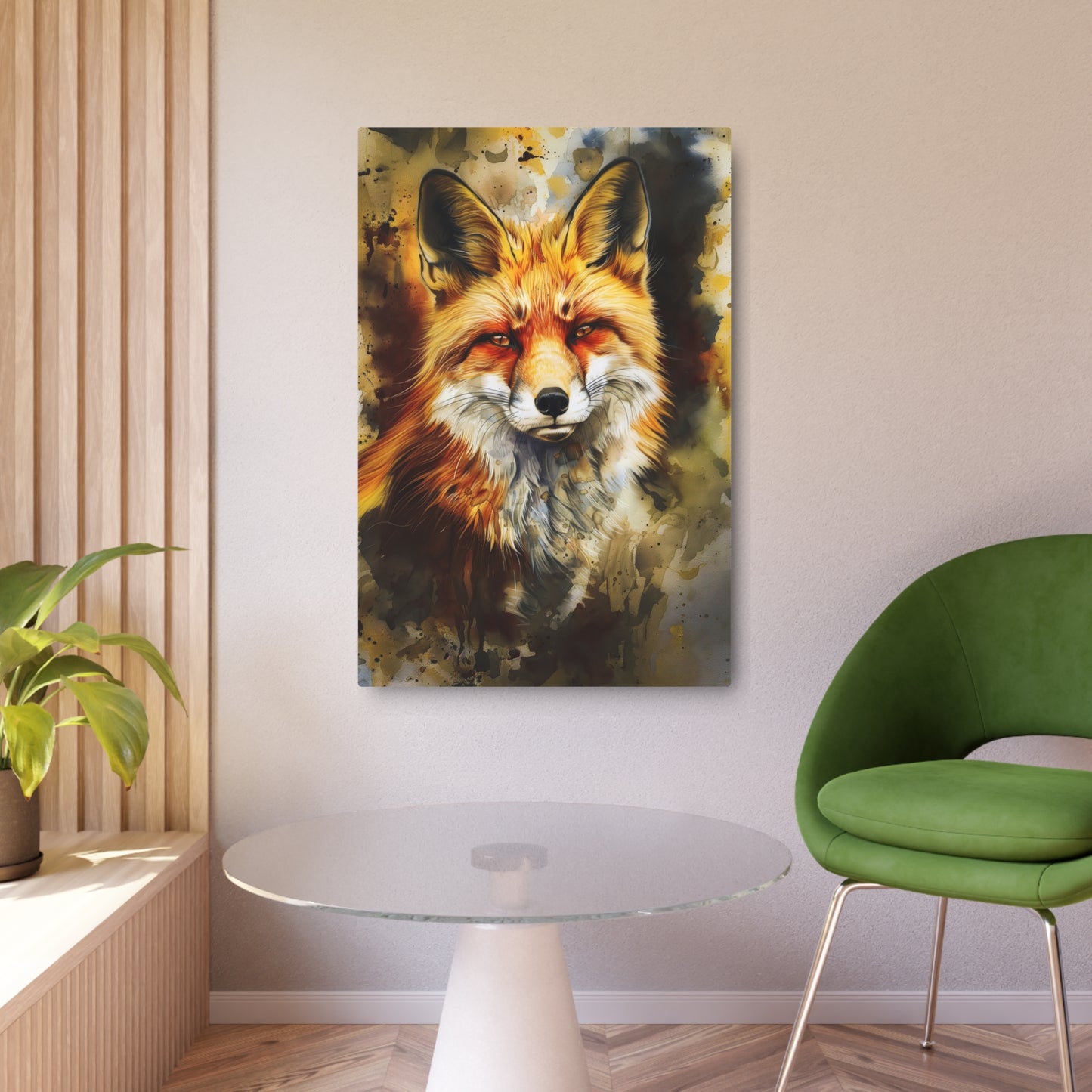 Vivid Fox (Metal Art Sign)