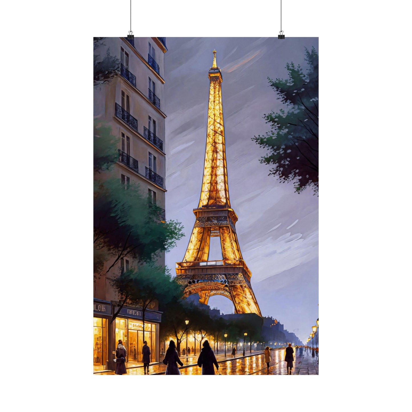 Parisian Twilight (Matte Vertical Posters)