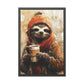 Warm and Cozy Sloth (Framed Paper Posters)