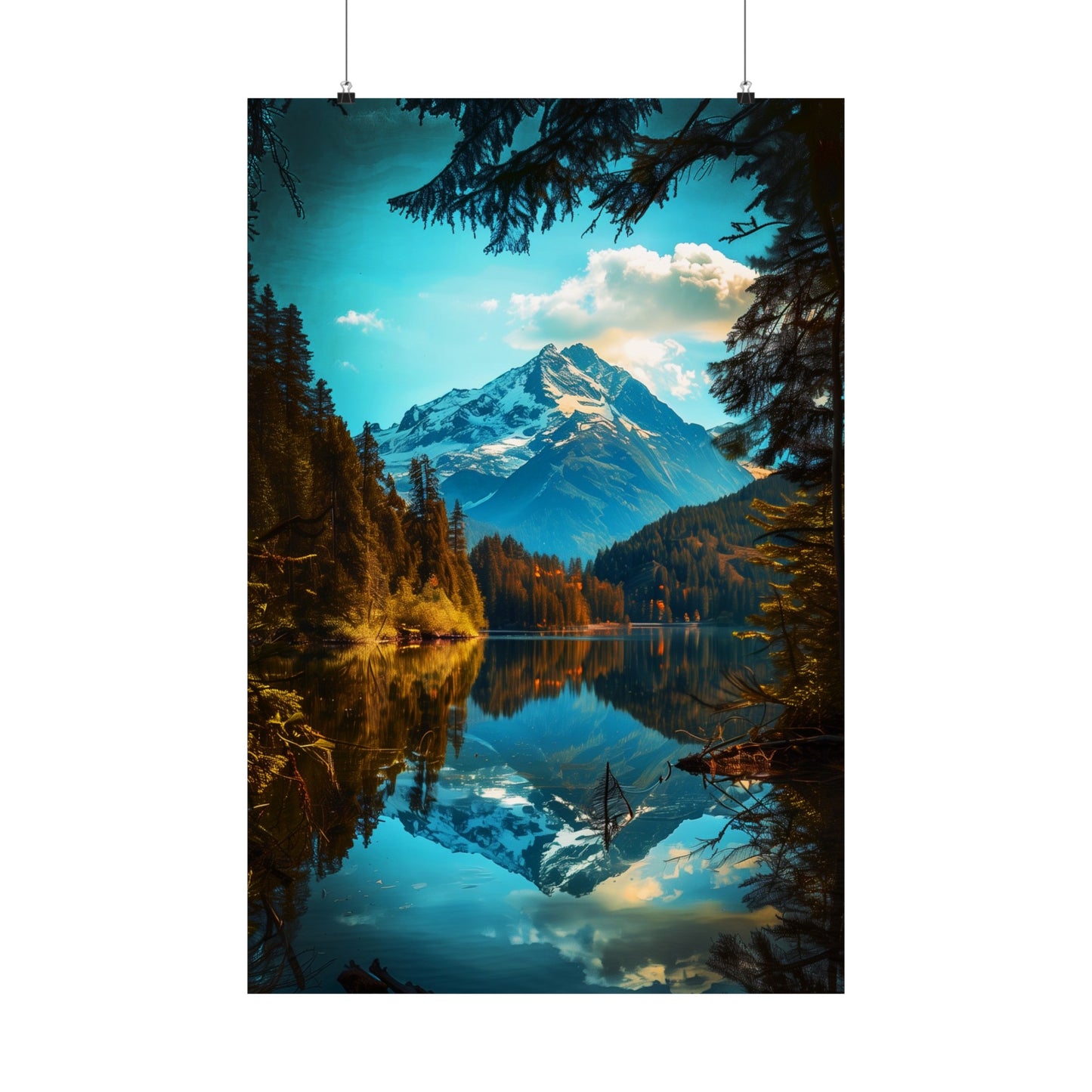 Mountain Reflection (Matte Vertical Posters)