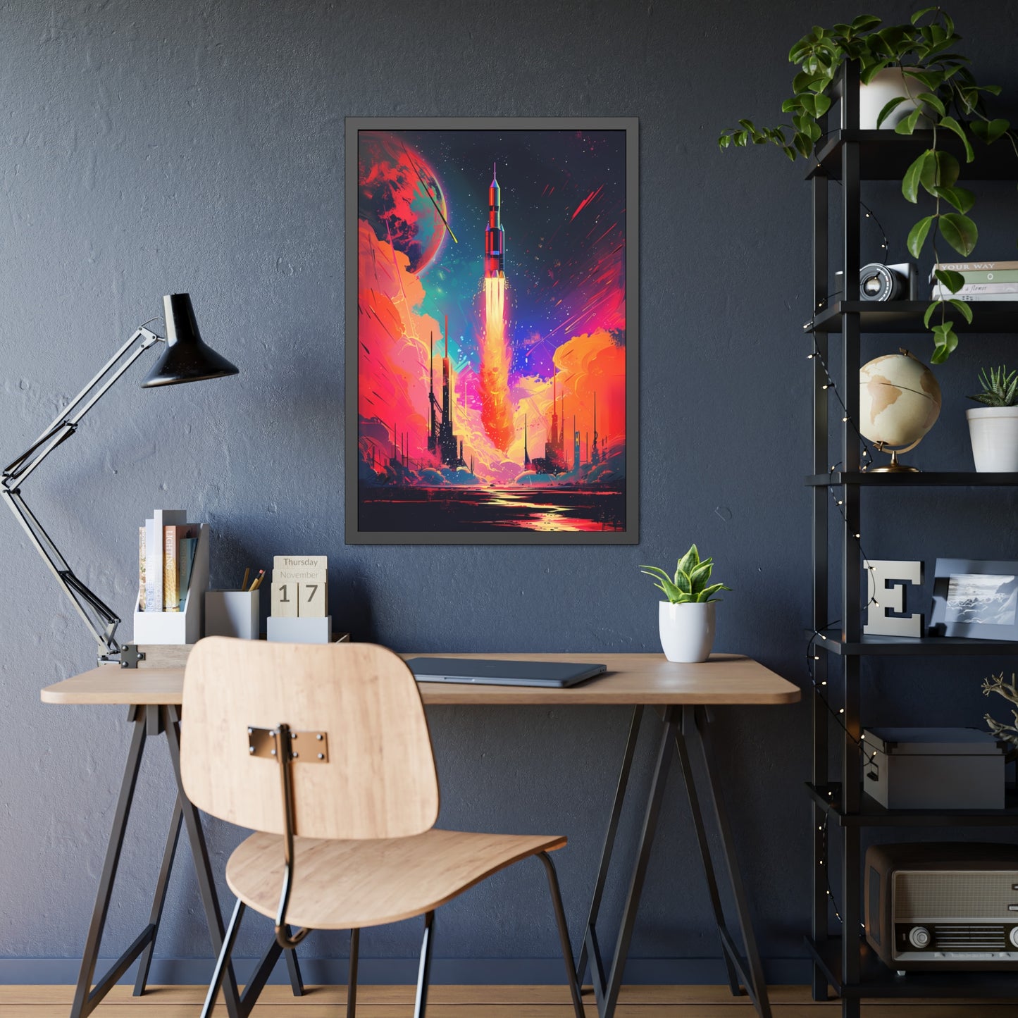 Launch Into the Cosmos (Framed Paper Posters)