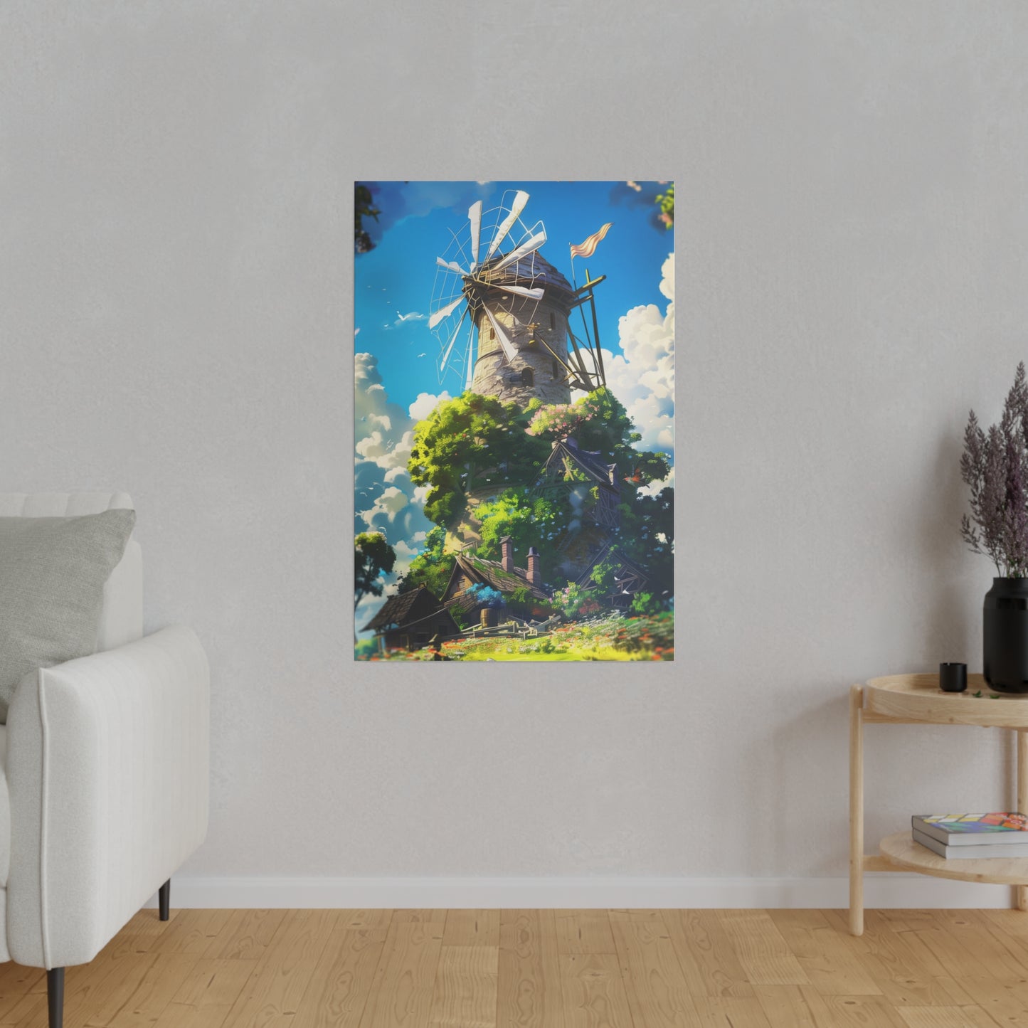 Enchanting Windmill (Matte Canvas, Stretched)