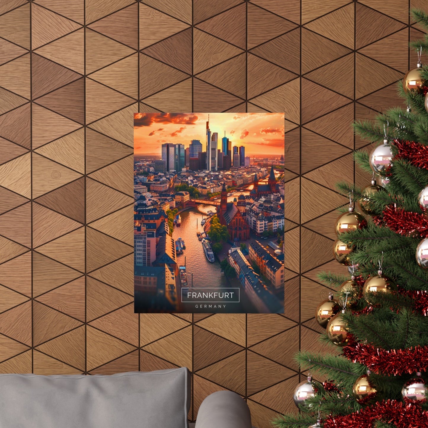 Frankfurt Skyline (Matte Vertical Posters)