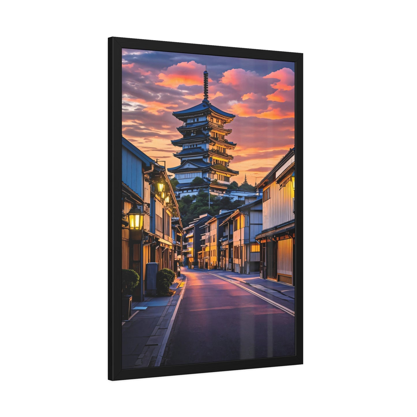 Pagoda Sunset Boulevard (Framed Paper Posters)