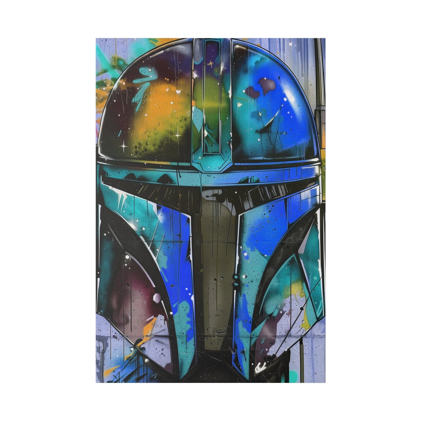 Galactic Warrior Graffiti (Matte Canvas, Stretched)