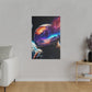 Astronaut's Cosmic Reflection (Matte Canvas, Stretched)