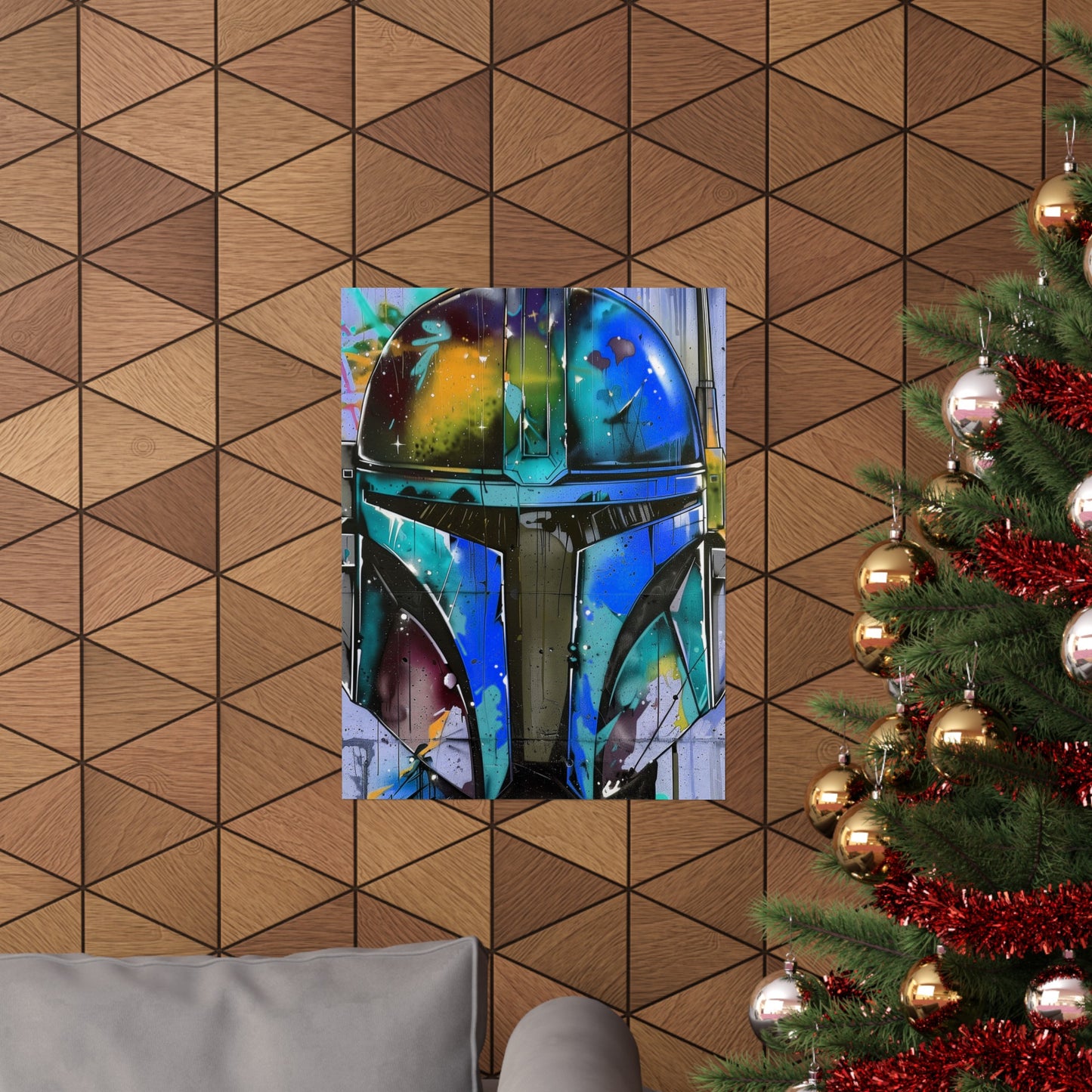 Galactic Warrior Graffiti (Matte Vertical Posters)