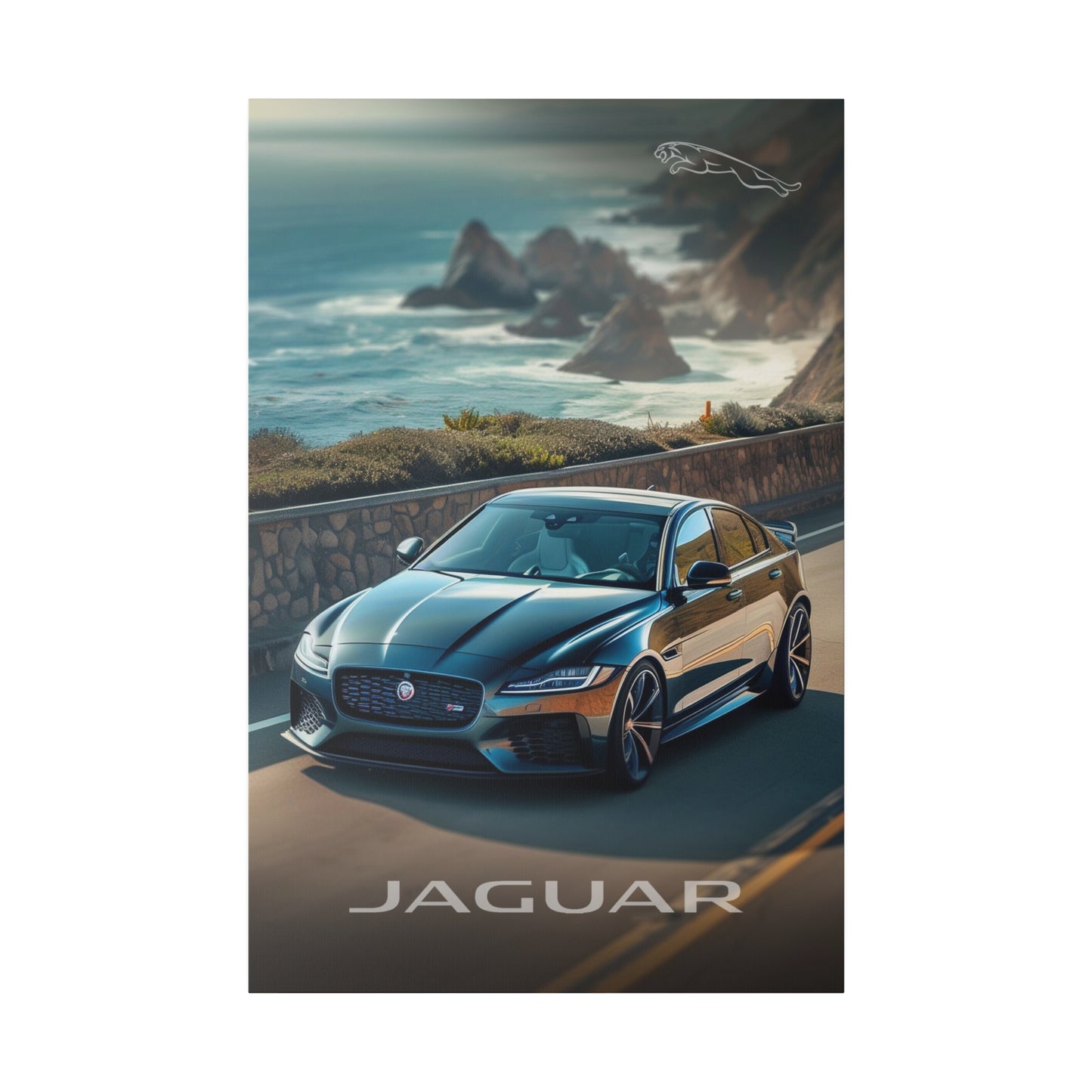 The Beauty of the Black Jaguar (Matte Canvas, Stretched)