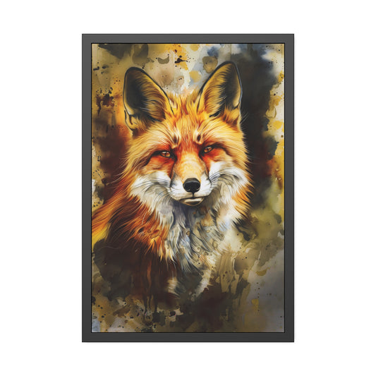 Vivid Fox (Framed Paper Posters)