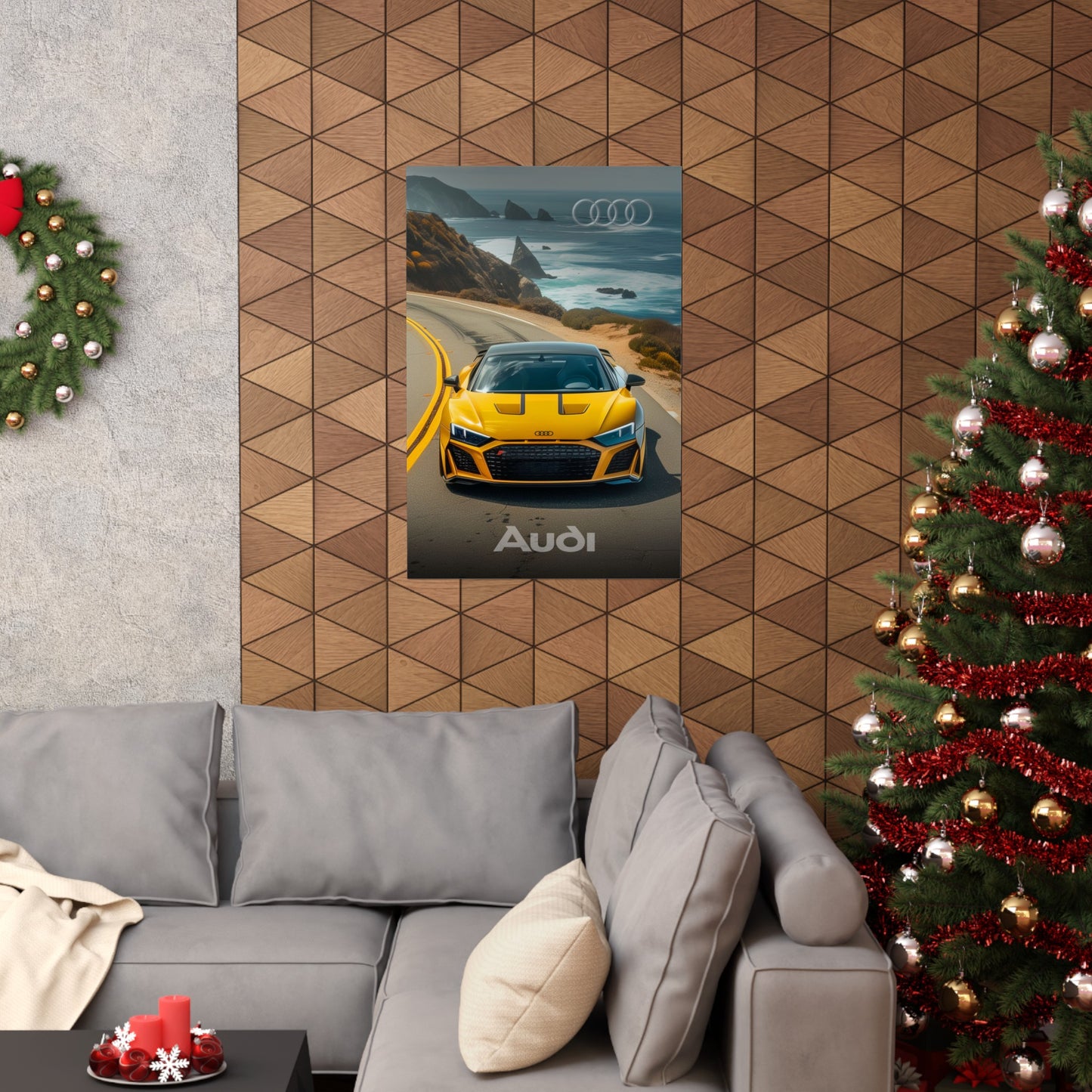 Yellow Gold Audi (Matte Vertical Posters)