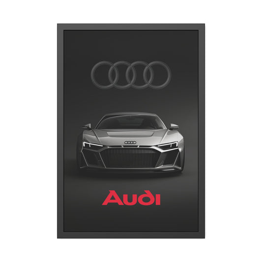 Luxury black Audi (Framed Paper Posters)