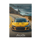 Yellow Gold Audi (Matte Canvas, Stretched)