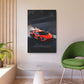 Red Lamborghini Drift (Metal Art Sign)