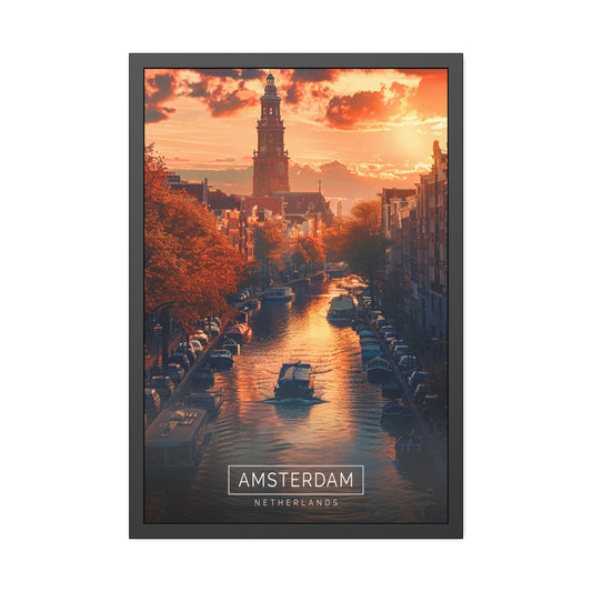 Amsterdam Sunset (Framed Paper Posters)