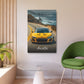 Yellow Gold Audi (Metal Art Sign)