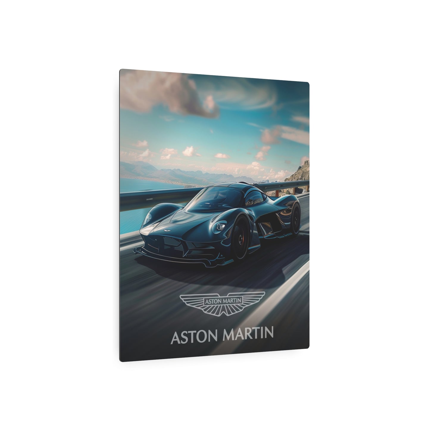 Urban Elegance: Aston Martin in the City (Metal Art Sign)