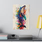 Colorful Whale Splash (Matte Canvas, Stretched)