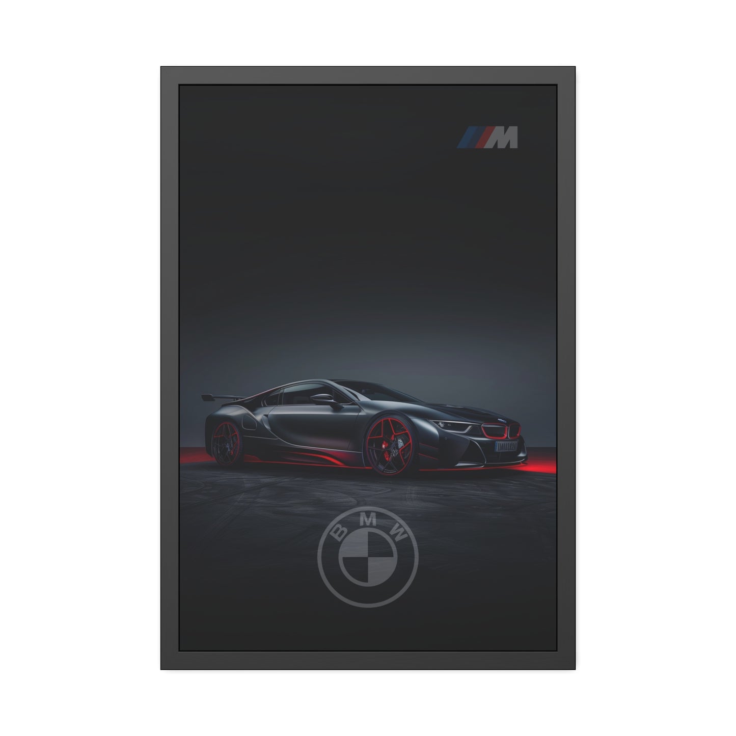 Black luxury BMW (Framed Paper Posters)