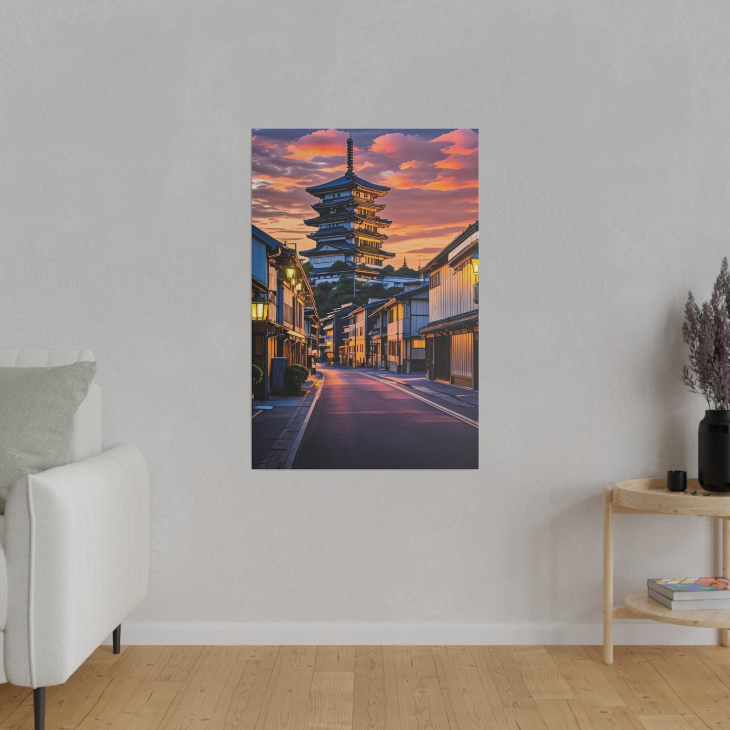 Pagoda Sunset Boulevard (Matte Canvas, Stretched)